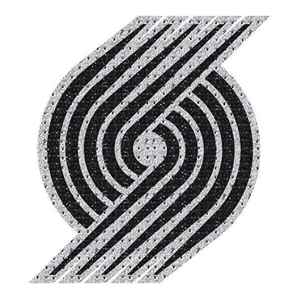 NBA Portland Trail Blazers Bling Emblem Decal